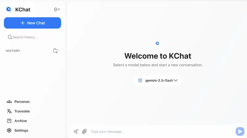 KChat:AI聊天机器人,支持文件上传和多语言翻译