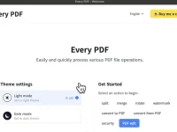 Every PDF : 全功能PDF编辑器,支持PDF合并分割水印签名