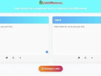 ListDifference:在线列表清单对比工具