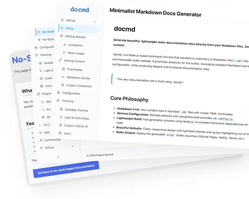 docmd：markdown转html工具